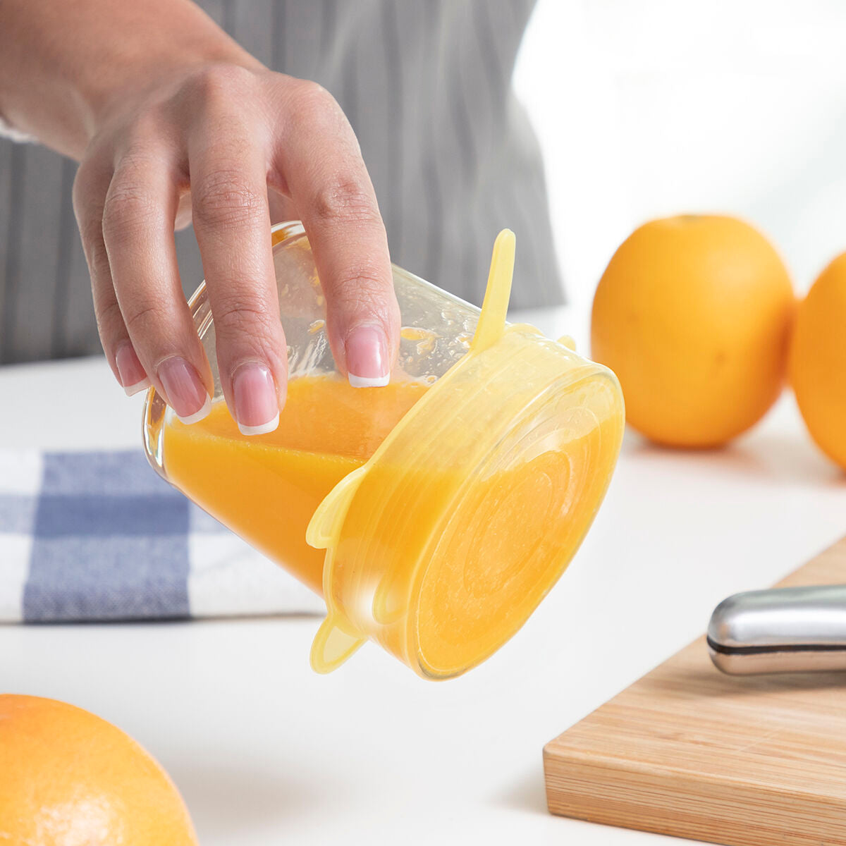 Set de 10 Couvercles Réutilisables et Ajustables - Eco-Responsable Lilyd